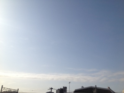 春分の日で、いい天気