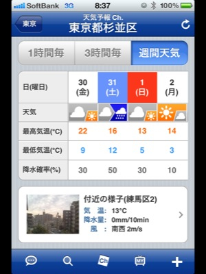 明日は雨になりそうですけど