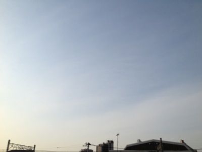 天気がいいので、大勝軒のもりそば