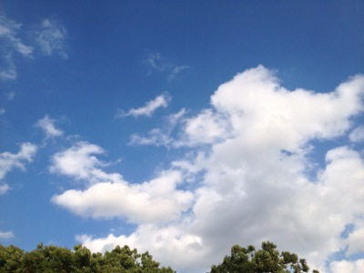 都筑区 都田公園グランドからの空